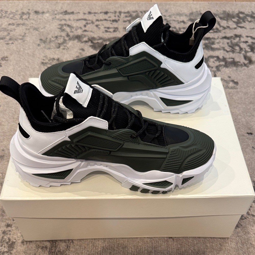 Emporio Armani green sneakers